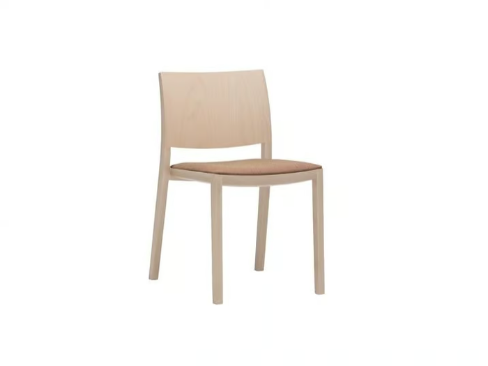 DUOS SI2754 - Wooden chair with integrated cushion _ Andreu World